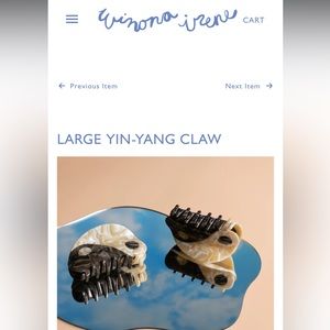 Winona Irene Large Yin-Yang Hair Claw Clip - madewell